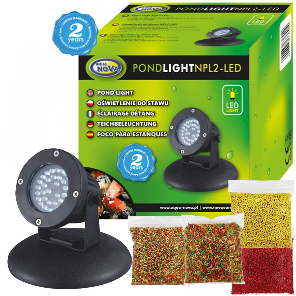 Aqua Nova NPL2-Led oświetlenie led z czujnikiem zmierzchu do oczka